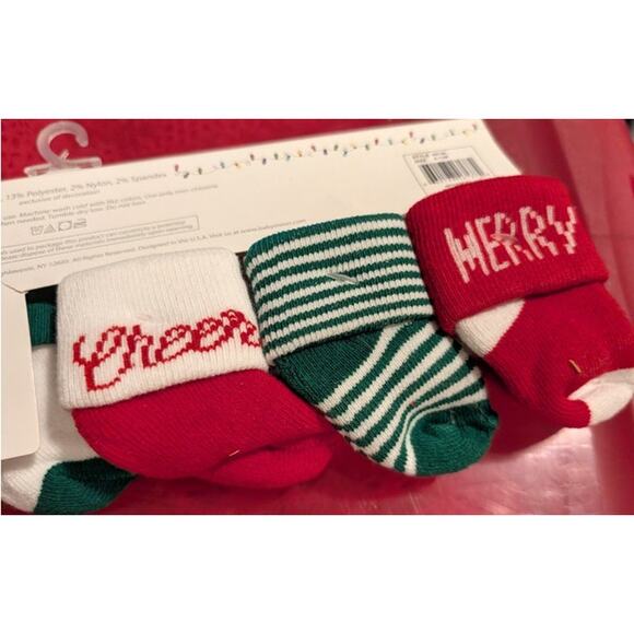 New Christmas Socks Baby 6-12 - Picture 5 of 6